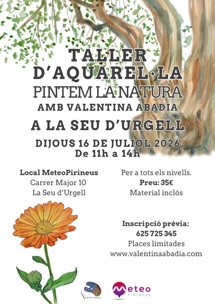 Taller acuarela en La Seu d'Urgell